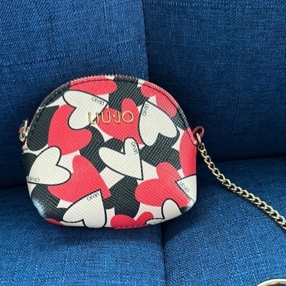 Liu•Jo Heart Pattern  small coin purse- Red, Black, White